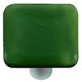 Hot Knobs HK1022-KA Dark Forest Green Square Glass Cabinet Knob - Aluminum Post Hot Knobs HK1022-KA Dark Forest Green Square Glass Cabinet Knob - Aluminum Post