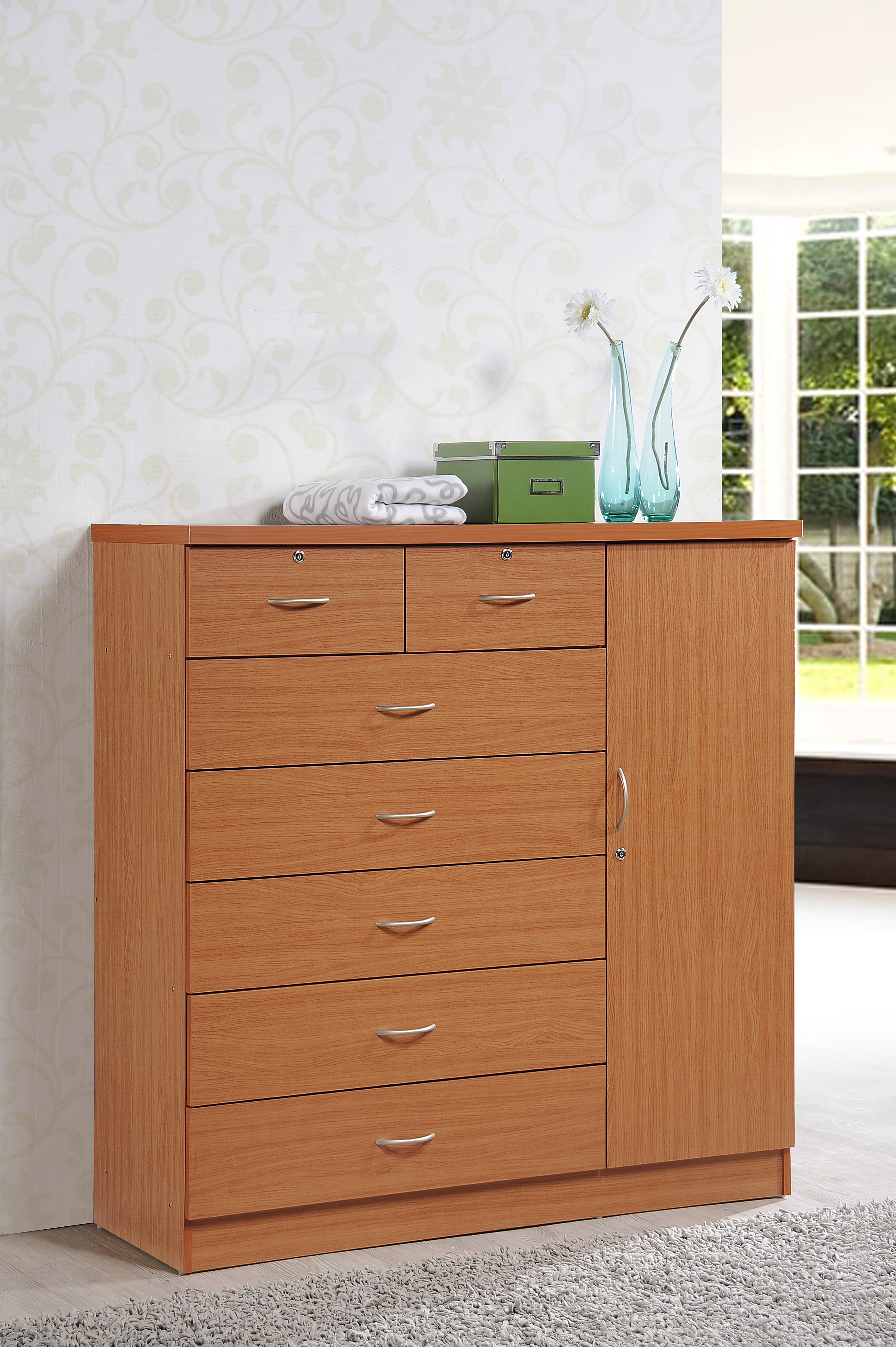 7 Drawer Jumbo Chest with Additional Door