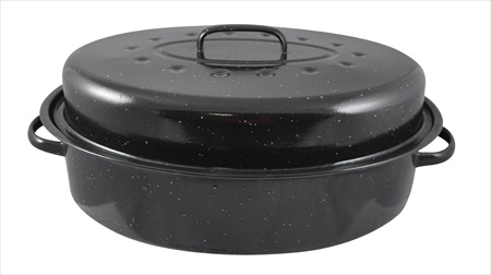 Home Basics EC00791 15 In. Enamel Roaster,