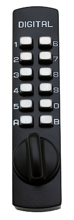 C-150-JB Mechanical Keyless Surface Mount Hook Bolt Lock - White