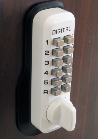 Lockey Mechanical Keyless Deadbolt with Single Combination White Finish