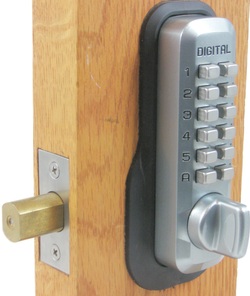 M-210-MG-EZ Mechanical Keyless Deadbolt Ez Mount Plate Lock - Marine Grade