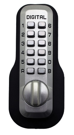M-220-SN Mechanical Keyless Surface Mount Slide Deadbolt - Satin Nickel