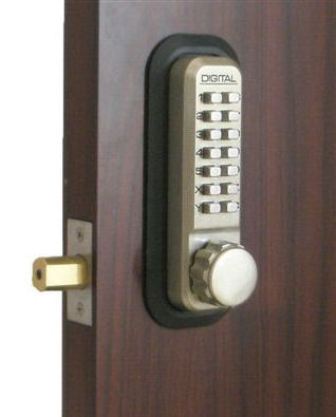 2210-WH-DC Mechanical Keyless Deadbolt Double Sided Combination - White