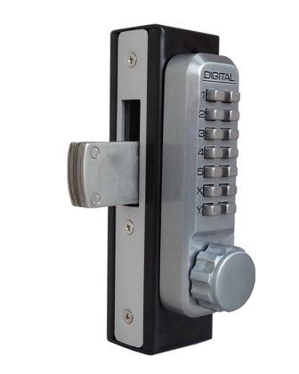 Mechanical Keyless Narrow Stile Deadbolt Lock Satin Chrome Marine Grade Finish