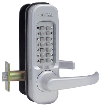 Mechanical Keyless Heavy Duty Lever Lock With Passage Function - Marine Grade