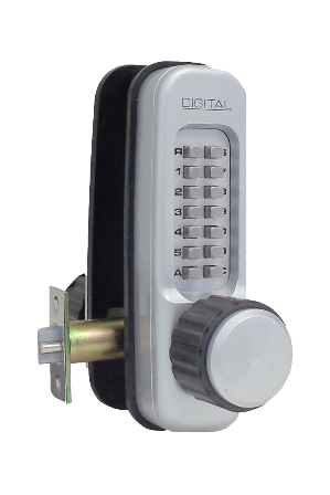 Mechanical Keyless Heavy Duty Knob Lock With Passage Function And Double Sided Combination - Marine Grade