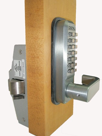 285-P-SN Mechanical Keyless Lever Panic Trim - Satin Nickel