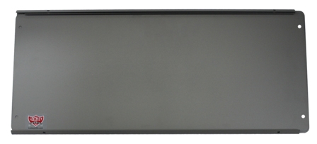 12in Panic/Exit Device Shield, Gate Emergency Exit, PS12, Black