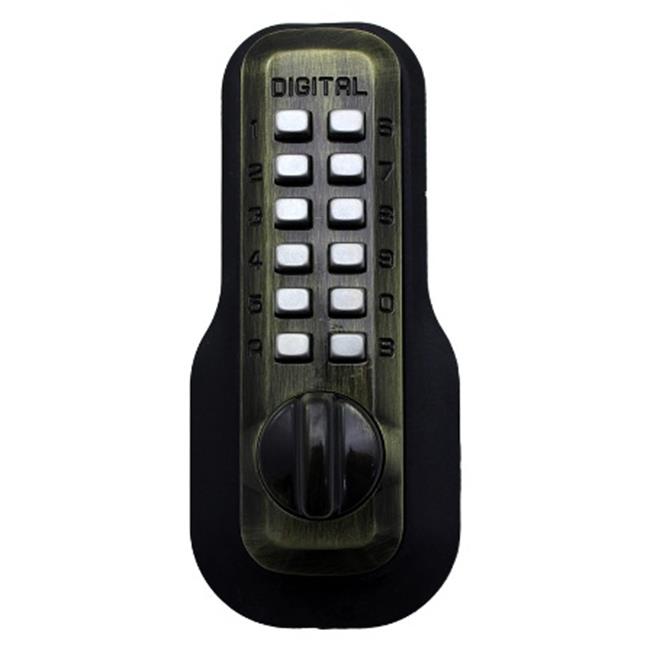 Lockey M-230-AB Mechanical Keyless Lock Janitor Function - Antique Brass