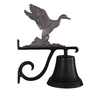 Cast Bell With Swedish Iron Duck Ornament