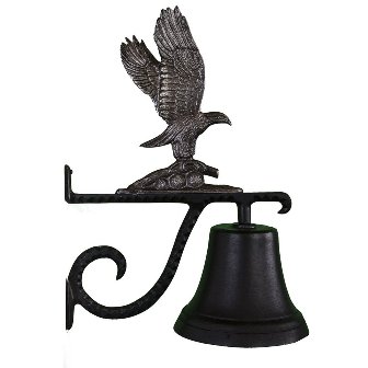 Cast Bell With Swedish Iron Eagle Ornament