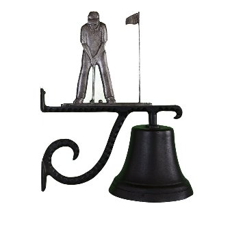 Cast Bell With Swedish Iron Putter Ornament
