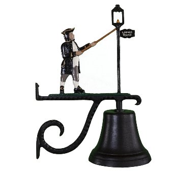 Cast Bell With Natural Color Lamplighter Ornament