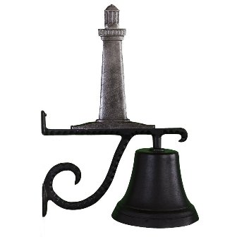 Cast Bell With Swedish Iron Cape Cod Lighthouse Ornament