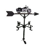 200 Series 32 In. Black And Chrome Motorcycle Weathervane