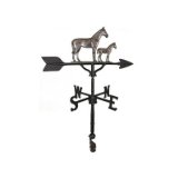 200 Series 32 In. Swedish Iron Mare & Colt Weathervane