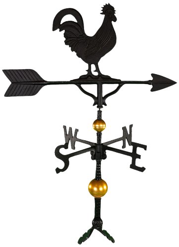 300 Series 32 In. Deluxe Black Rooster Weathervane