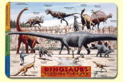Picture of Painless Learning DIN-1 Dinosaurs Placemat - Pack of 4