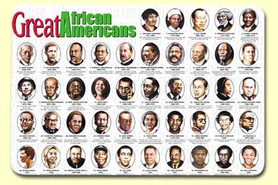 Picture of Painless Learning AFR-1 Great African Americans Placemat - Pack of 4
