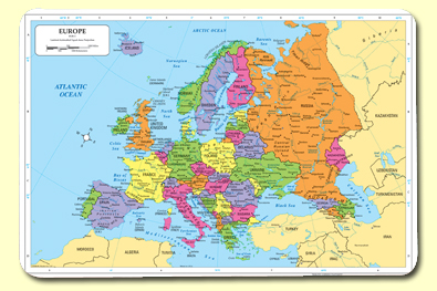 Picture of Painless Learning EUR-1 Europe Placemat - Pack of 4