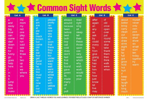 Picture of Painless Learning CSW-1 Common Sight Words - Pack of 4
