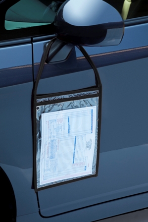 Fb-P9933-02 Clear Front & Back With Handle- Top Open Grommet Work Tickets Holder - 25 Per Box