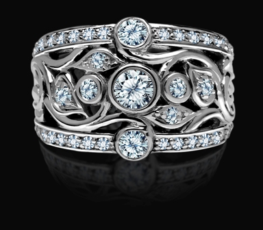 Picture of Antwerp Diamonds CD030811W Gorgeous Contemporary Diamond Ring