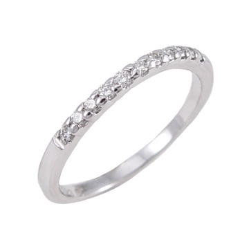 Picture of Antwerp Diamonds LB04024W Classic Diamond Wedding Band - White Gold