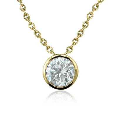 Picture of Antwerp Diamonds N14Y-05 Dream Necklace Yellow Gold Bezel Setting