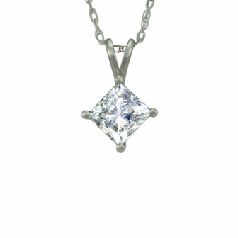 Picture of Antwerp Diamonds NPR24W-25 Dream Princess Necklace 0.25 Carat TW - White Gold