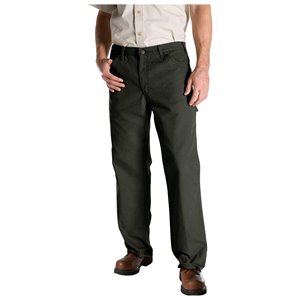 Picture of Dickies 1939RMS 34 32 Mens Relaxed Fit Duck Utility Jean&#44; Rinsed Moss Green 34 - 32