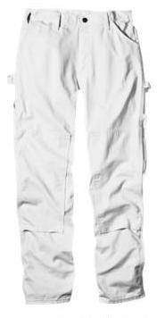 2053WH Men's Double Knee Utility Painter's Pants - White - 38 x 34 - Durable Workwear