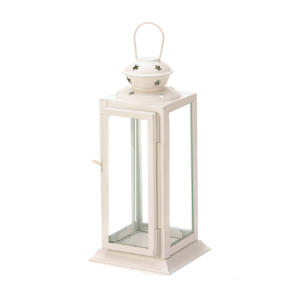 Picture of Zingz & Thingz 57071040 Starlight White Candle Lantern