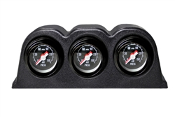Picture of AirBagIt AIR-GAUGE-POD-03 3-Gauge Pod With 2-Dual Needle Air Pressure Gauges