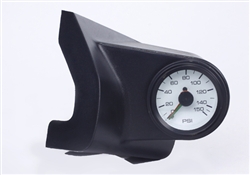 Picture of AirBagIt AIR-GAUGE-POD-04 Pillar Pod Left Single With Air Pressure Gauge