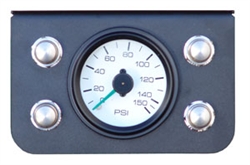 Picture of AirBagIt AIR-GAUGE-PUSH-03 Pneumatic Push-Button Miniature slow valves Gauge Panel
