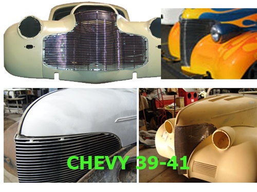 Picture of AirBagIt BIL-CH-12 Billet Grille 1938-1938 Chevrolet Chevys Of The Fortys Polished