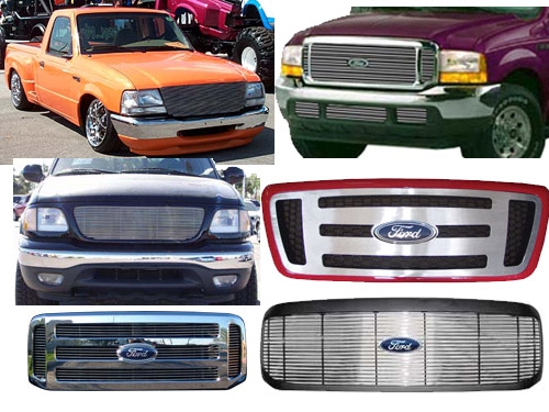 BIL-FO-18 Billet Grille 1973-1977 Ford F-100 2 Piece Aluminum Fits 1 Piece Shell -  AirBagIt