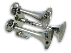 Picture of AirBagIt HORN-TRAIN-16 16 In. Sl1006 Triple Train Air Horn with Air Valve