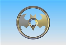 Picture of AirBagIt SW-BATMAN-X Batman Full Wrap Billet Steering Wheels