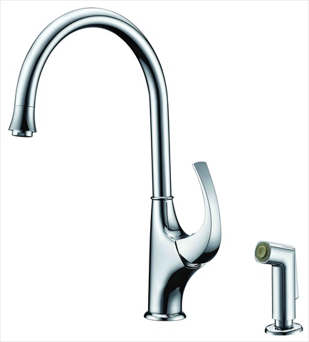 Picture of Dawn Kitchen AB04 3276C Single-Lever Chrome Kitchen Faucet With Side-Spray