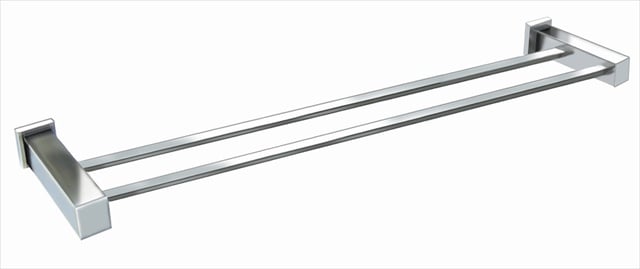 Square Series 24 In. Double Rail Towel Bar