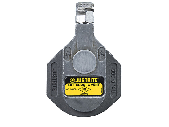 Justrite 08306 Stainless Steel Drum Vent