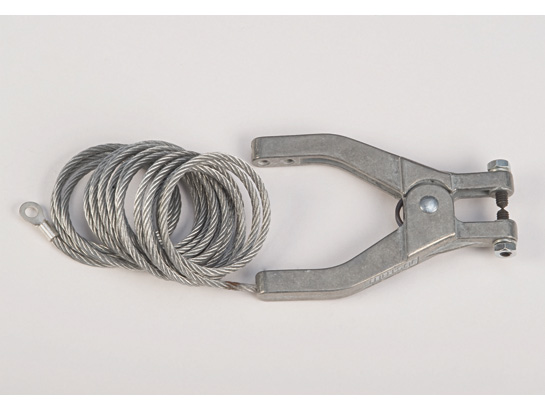 Justrite 08496 Ground Clamp With Bare Wire