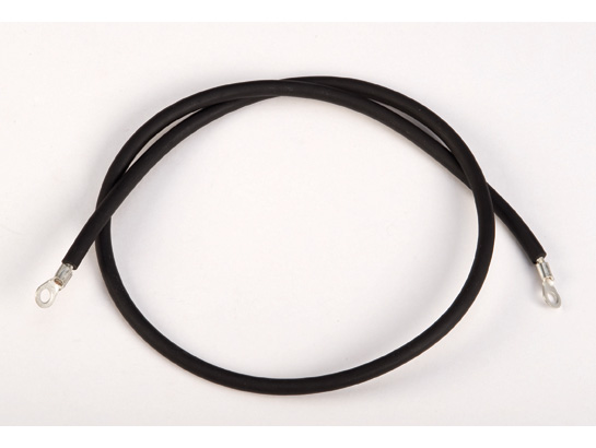 Antistatic Wire with Dual 1/4 in Terminals, 3 ft L, Insulated Wire