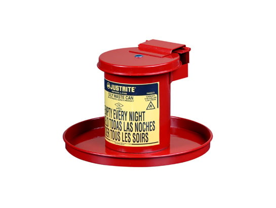 Justrite 09400 0.45G Bench-Top Solvent Can