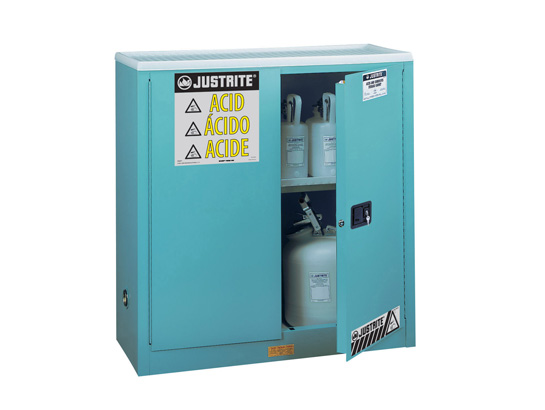 Justrite  30G Cabinet Man Blue Acid Safe Extension