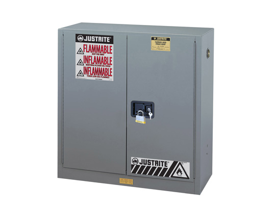 Justrite 30G Cabinet Man Grey Flam Safe Extension