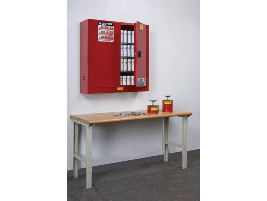 Picture of Justrite 8934016 Cabinet Man Red Wall Mount Extension